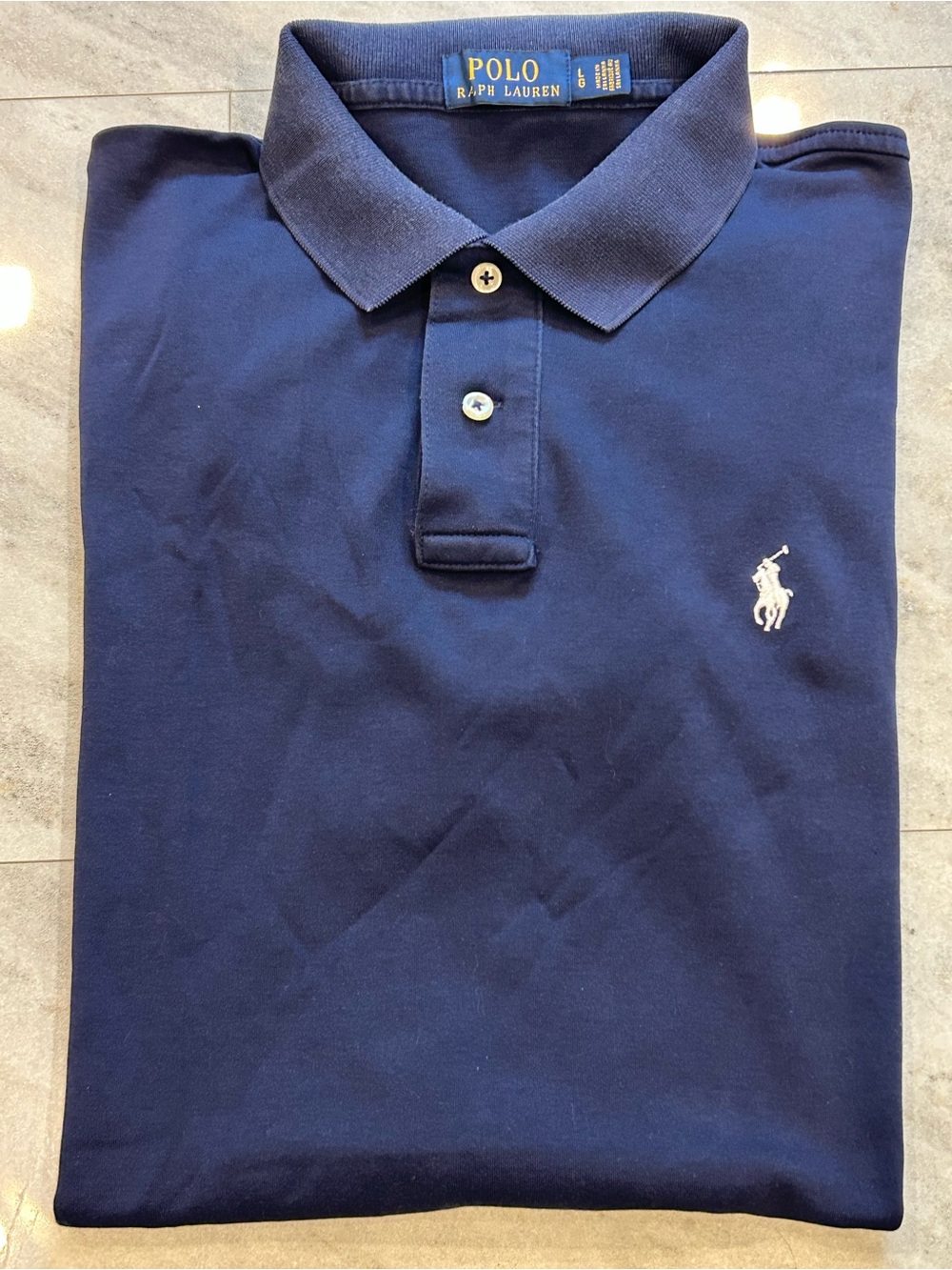 Polo by Ralph Lauren Navy Polo with White Pony Logo